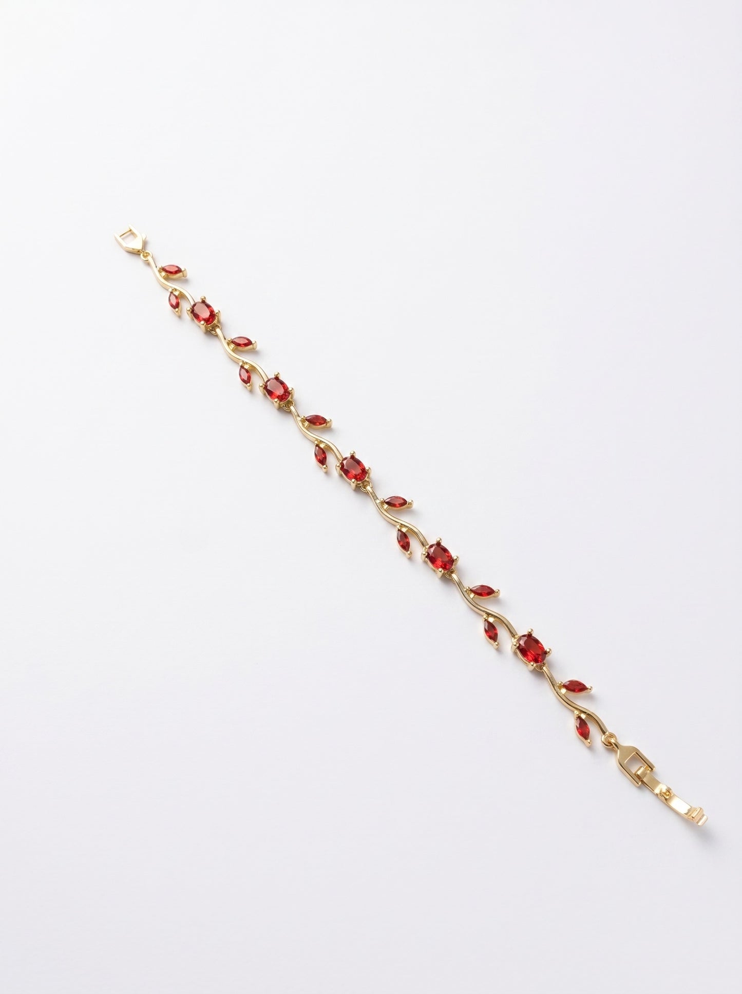 Ruby Tulip Petal Bracelet