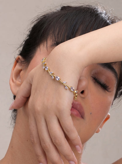 Clear Tulip Petal Bracelet