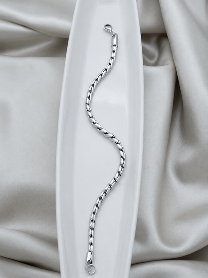 Silver Twistcore Bracelet