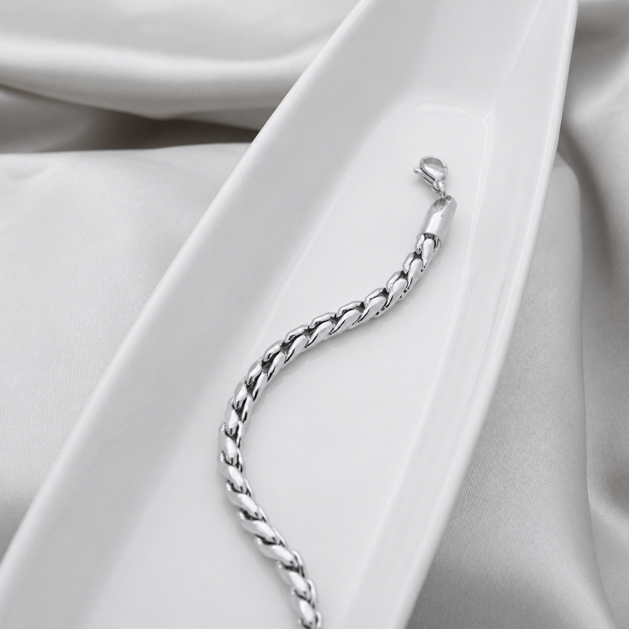 Silver Twistcore Bracelet