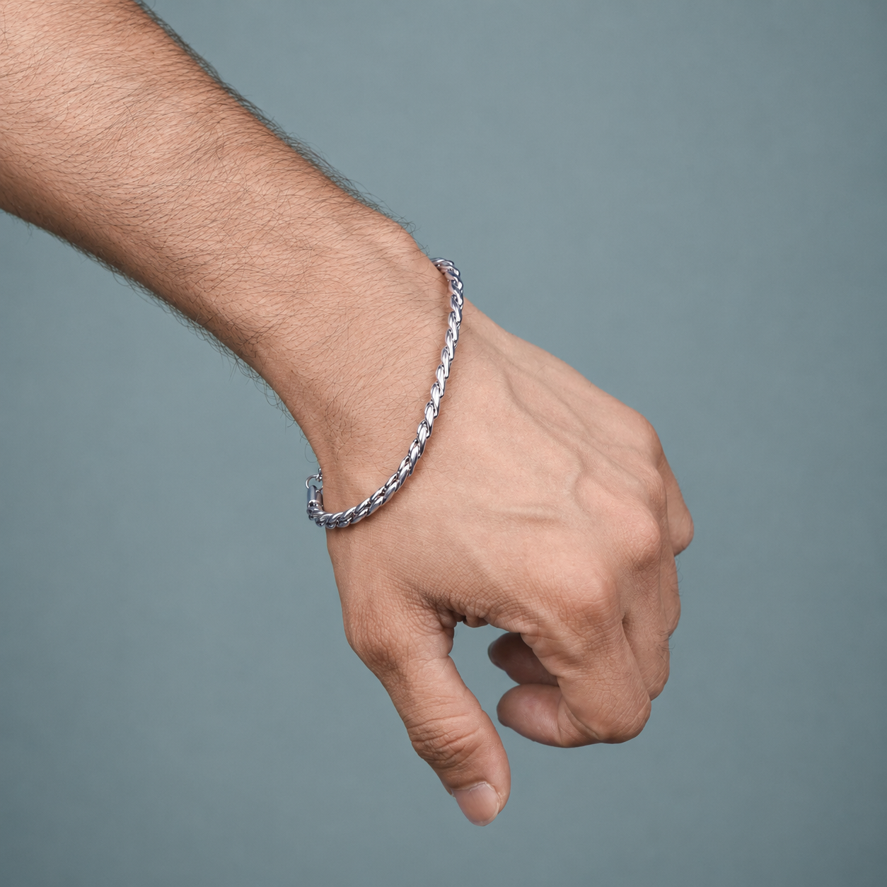 Silver Twistcore Bracelet