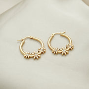 Regal Wreath Hoops Earrings