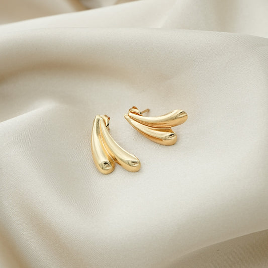 Golden Flame Earrings