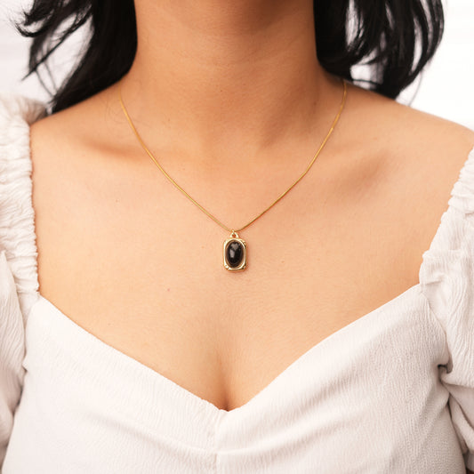 Midnight Enamel Necklace