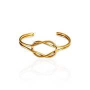 Love Loop Kada Adjustable Size 18k Gold Plated, Waterproof and Anti-Tarnish