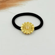 Pearl Floral Hair Tie 18K Gold Plated HT5