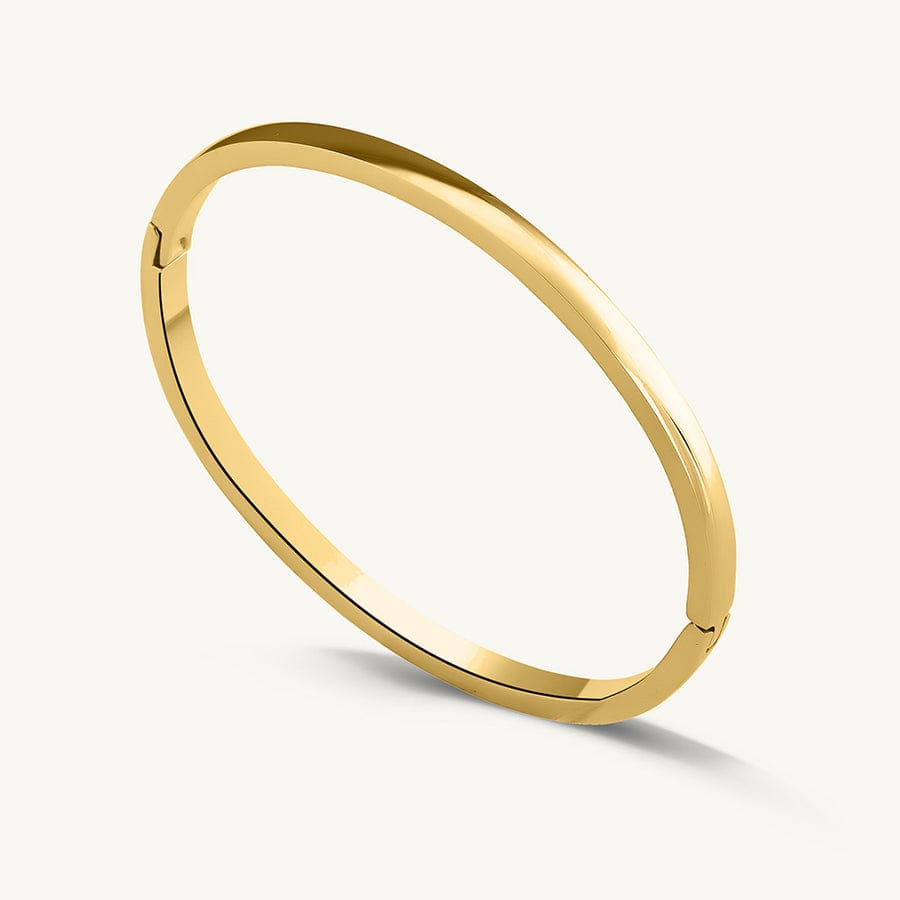 Classic Gold Minimal Cuff Bangle