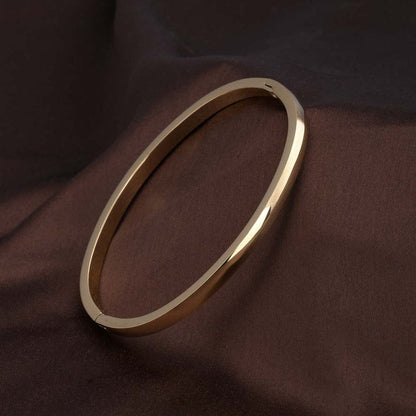 Classic Gold Minimal Cuff Bangle