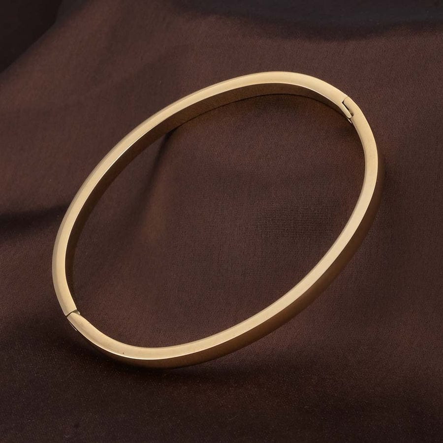 Classic Gold Minimal Cuff Bangle