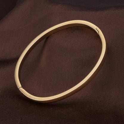 Classic Gold Minimal Cuff Bangle