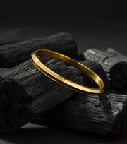 Men’s Punjabi Sardar Kada – 18K Gold Plated Minimal Kada