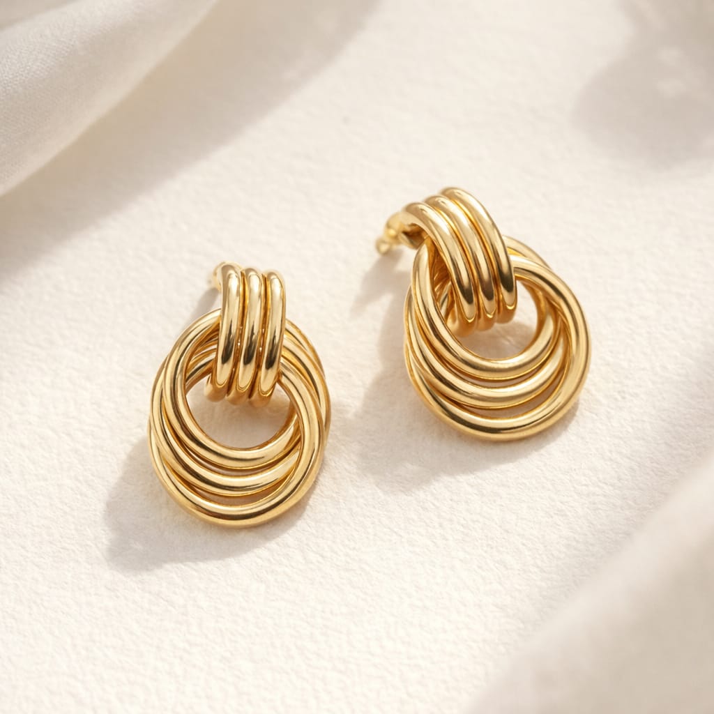 Multi-Ring Hoop Earrings