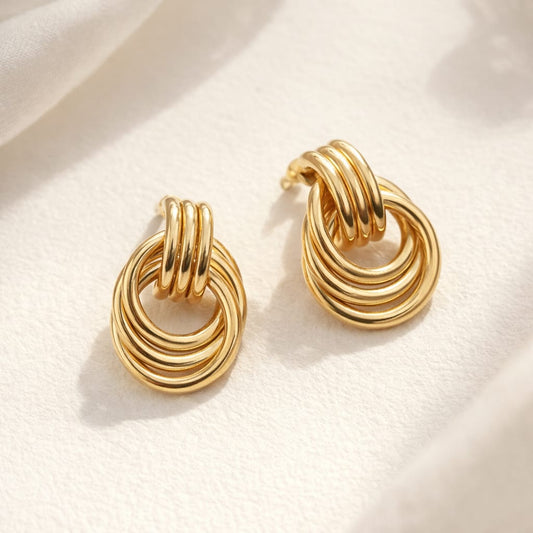 Multi-Ring Hoop Earrings