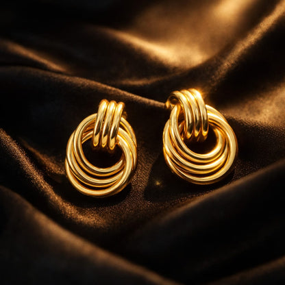 Multi-Ring Hoop Earrings