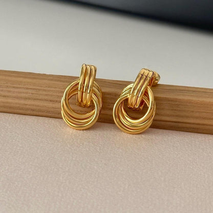 Multi-Ring Hoop Earrings