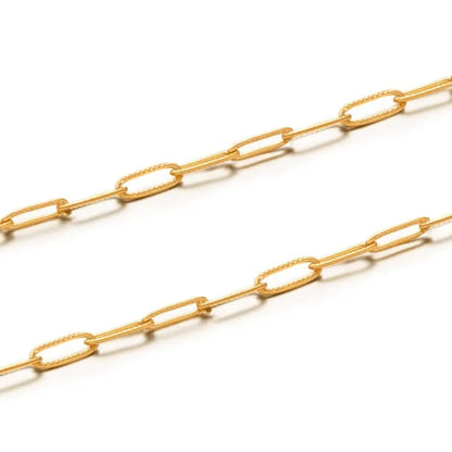 Classic Paperclip Link Gold-Plated Chain
