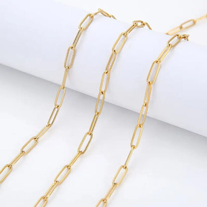 Classic Paperclip Link Gold-Plated Chain