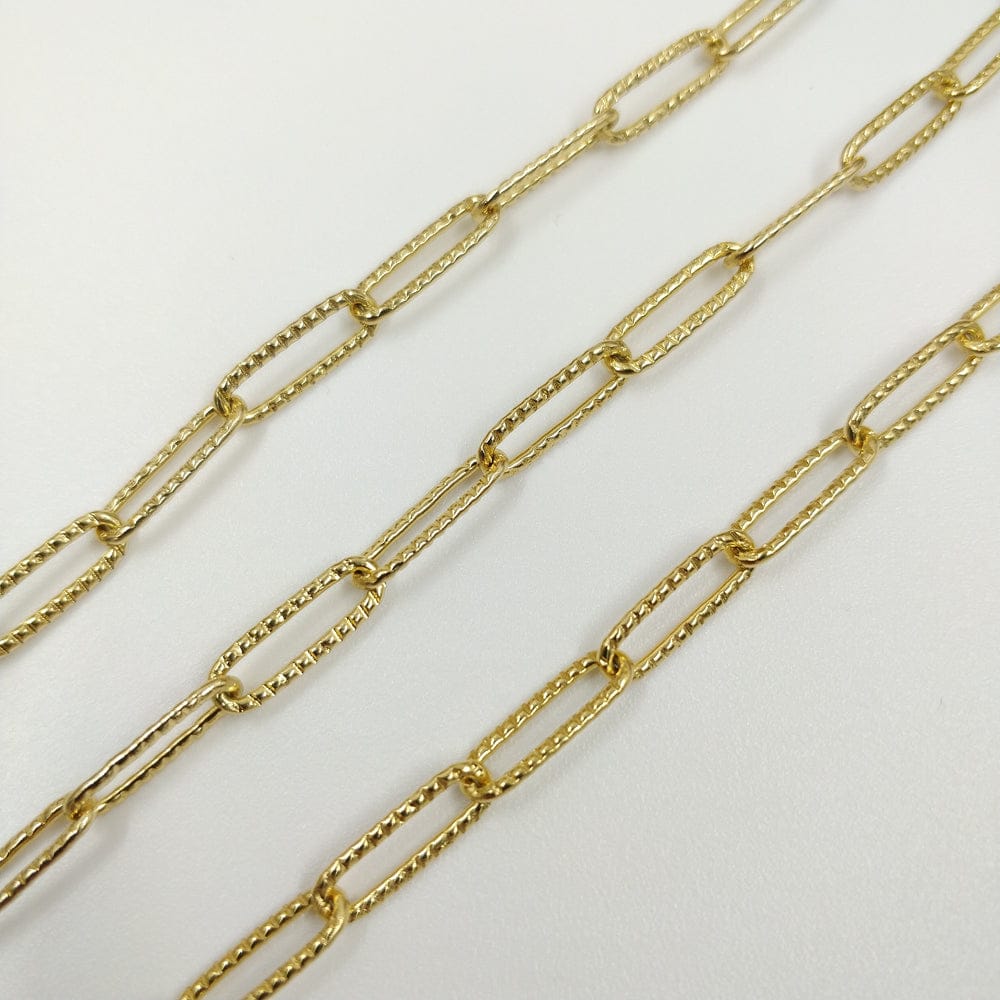 Classic Paperclip Link Gold-Plated Chain