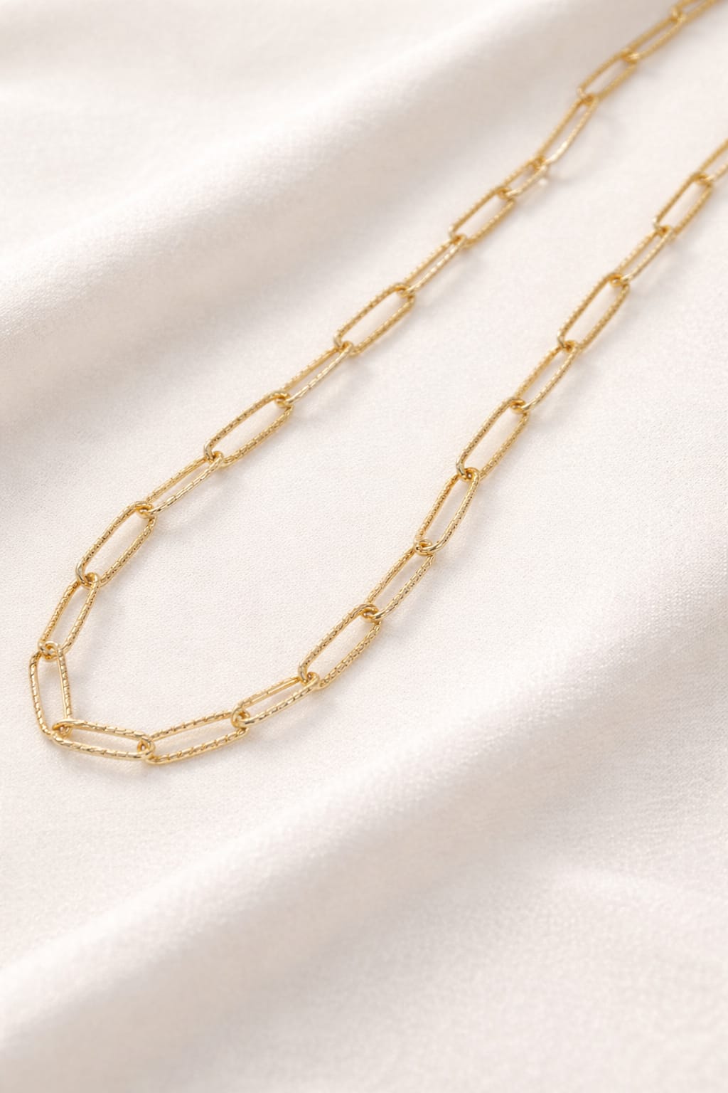 Classic Paperclip Link Gold-Plated Chain