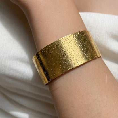 Imperial Gold Statement Cuff Bracelet