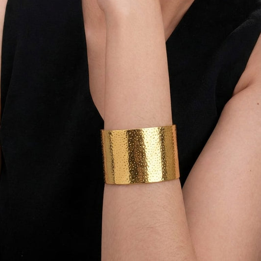 Imperial Gold Statement Cuff Bracelet