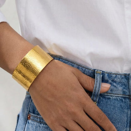 Imperial Gold Statement Cuff Bracelet