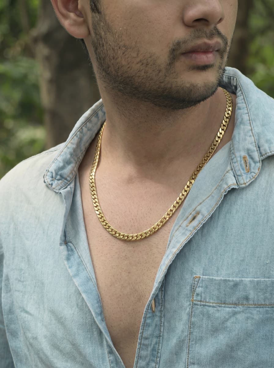 Men’s Gold Cuban Chain - 60 cm