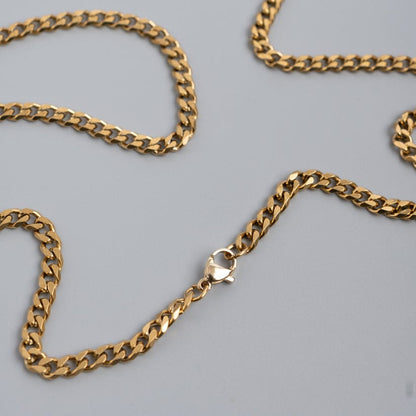 Men’s Gold Curb Chain - 60 cm