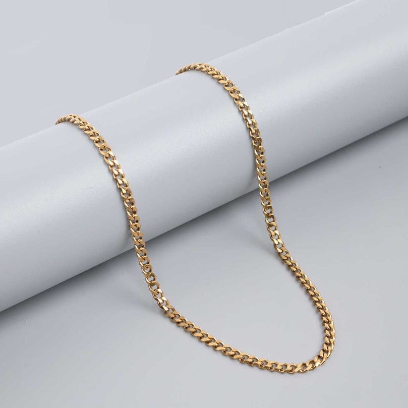 Men’s Gold Curb Chain - 60 cm