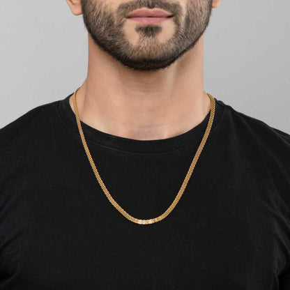 Men’s Double Row Gold Chain - 55 cm
