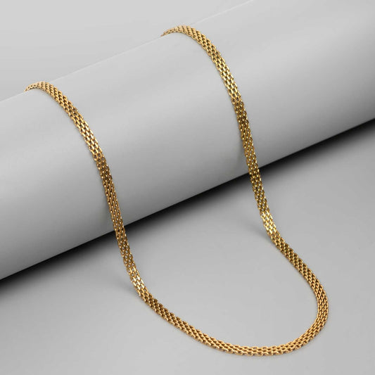 Men’s Double Row Gold Chain - 60 cm
