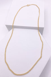 Minimal Thin Gold Unisex Chain - 45 cm