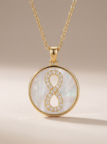 Eternal Infinity Pearl Gold Necklace