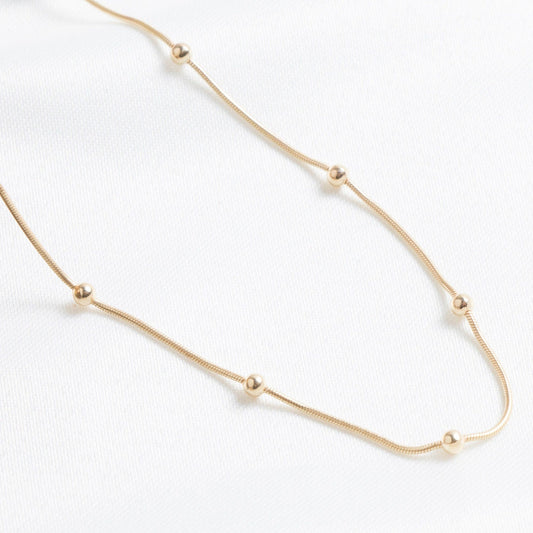 Vintage Snake 2.0 Chain 18K Gold Plated, Waterproof and Anti-Tarnish 18"