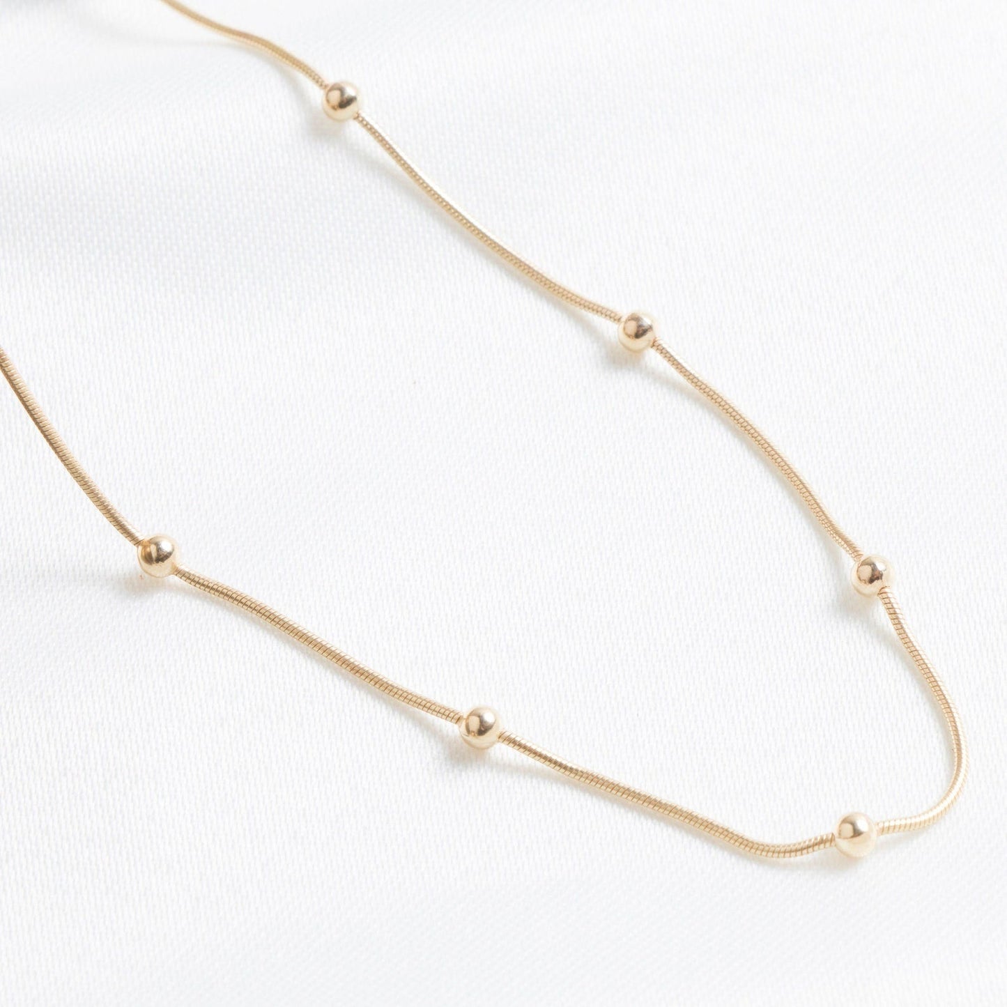 Golden Clover Charms & Vintage Snake Chain Necklace Combo