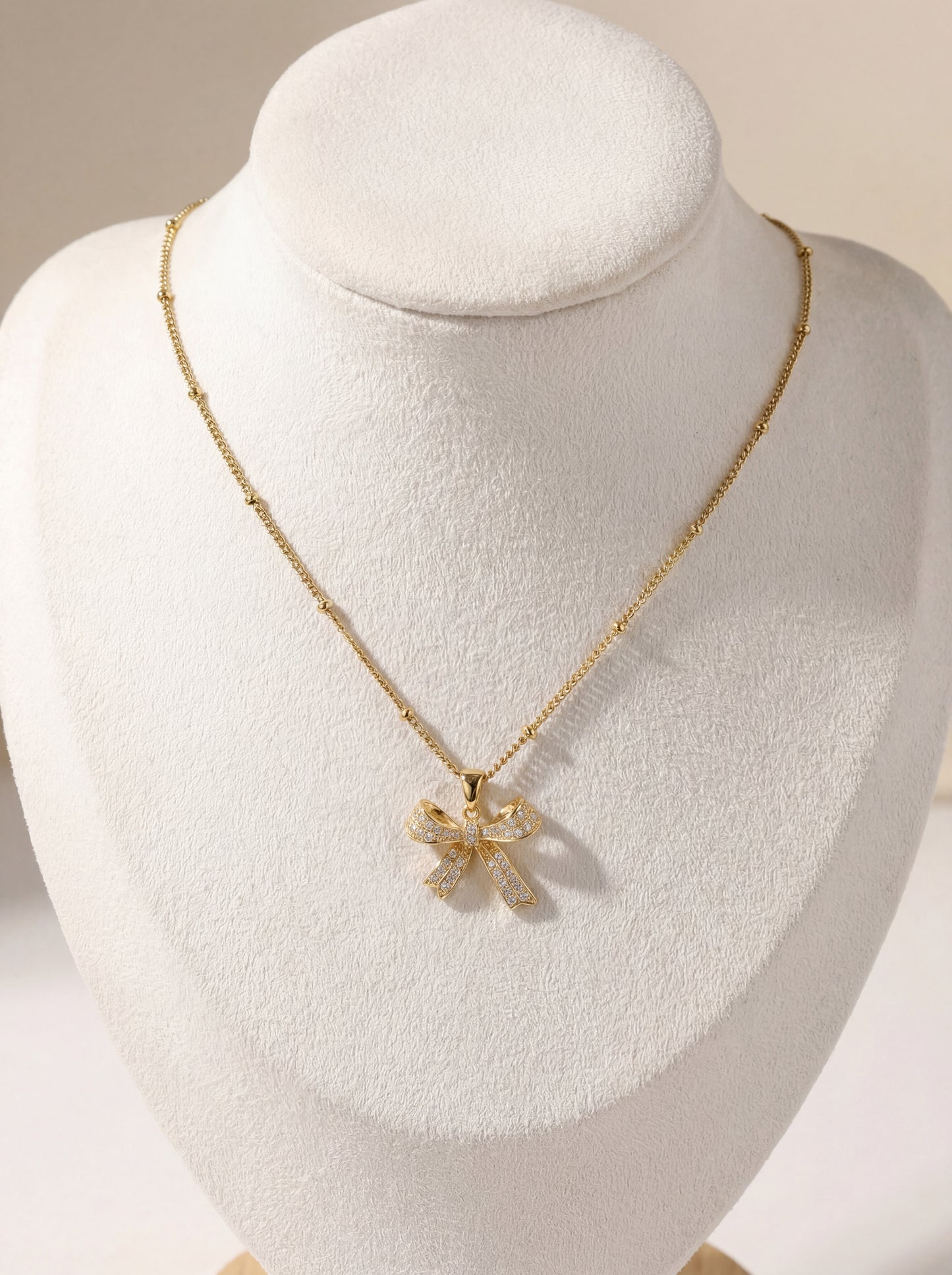 Iced Bow Necklace