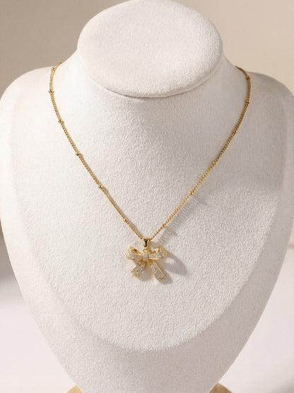 Iced Bow Necklace