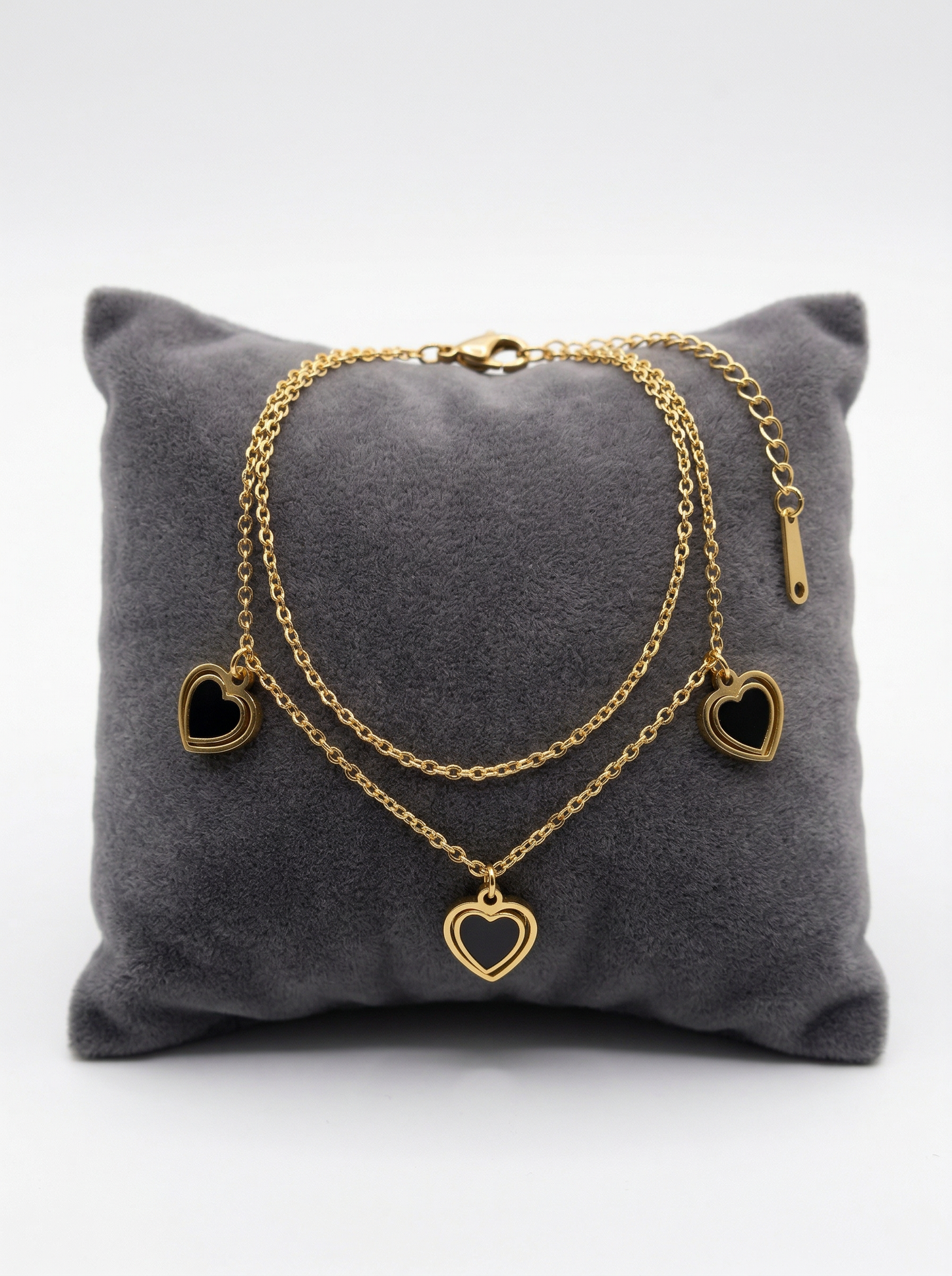 Golden Heart Layered Bracelet