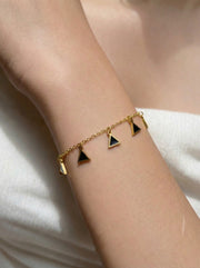 Golden Triangle Charm Bracelet