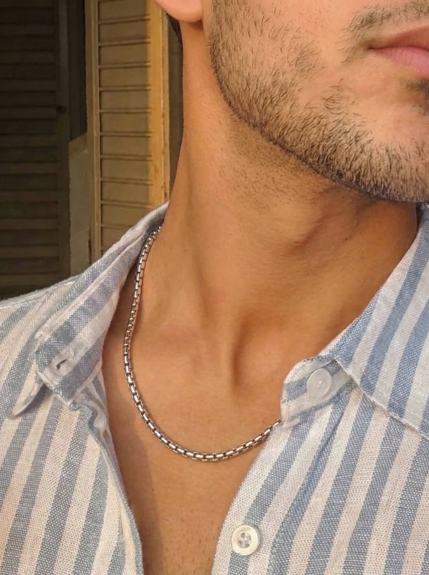 Silver Titan Link Chain - 55 cm