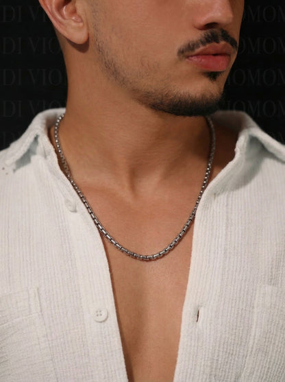 Silver Titan Link Chain - 55 cm