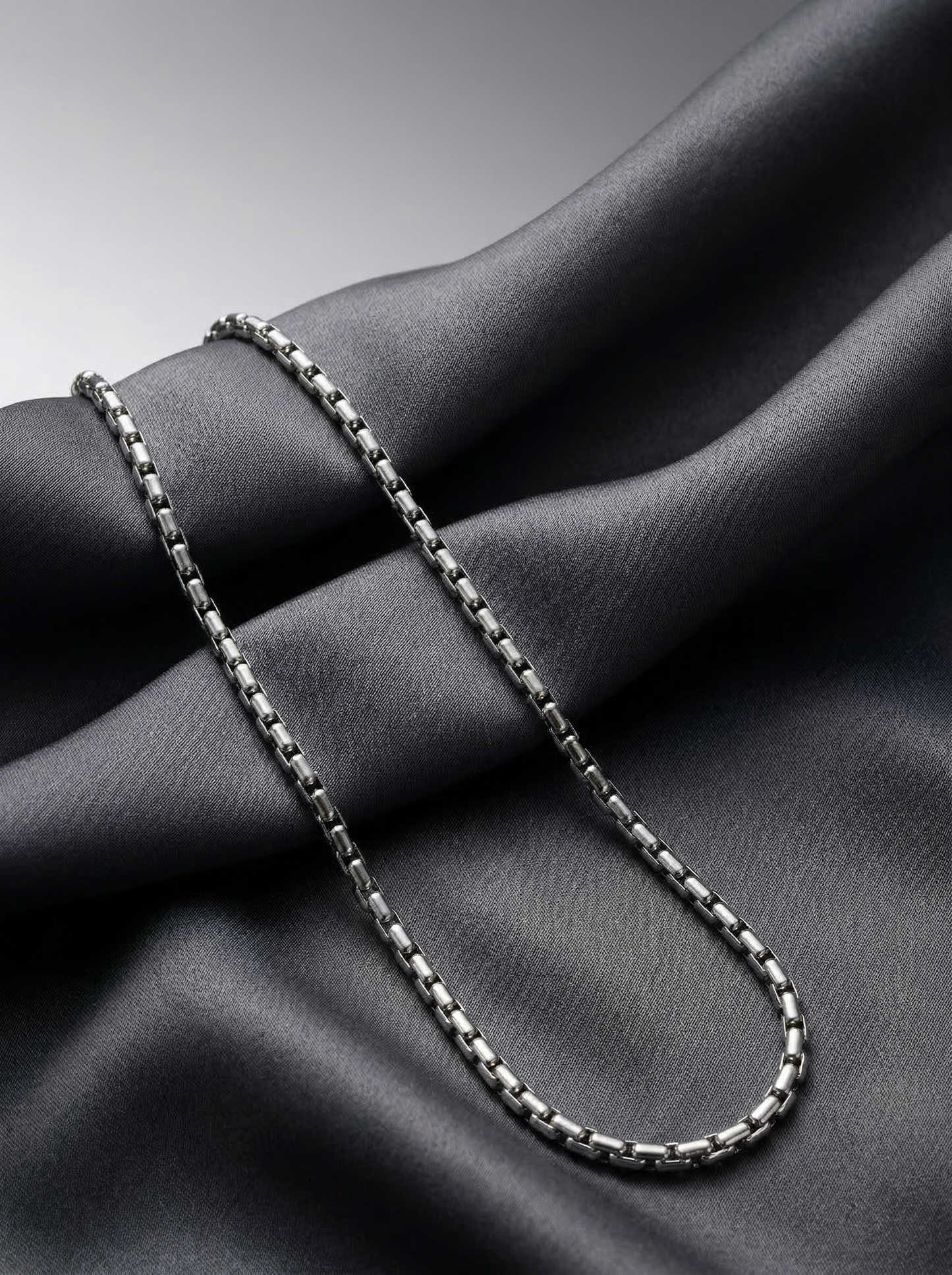 Silver Titan Link Chain - 55 cm