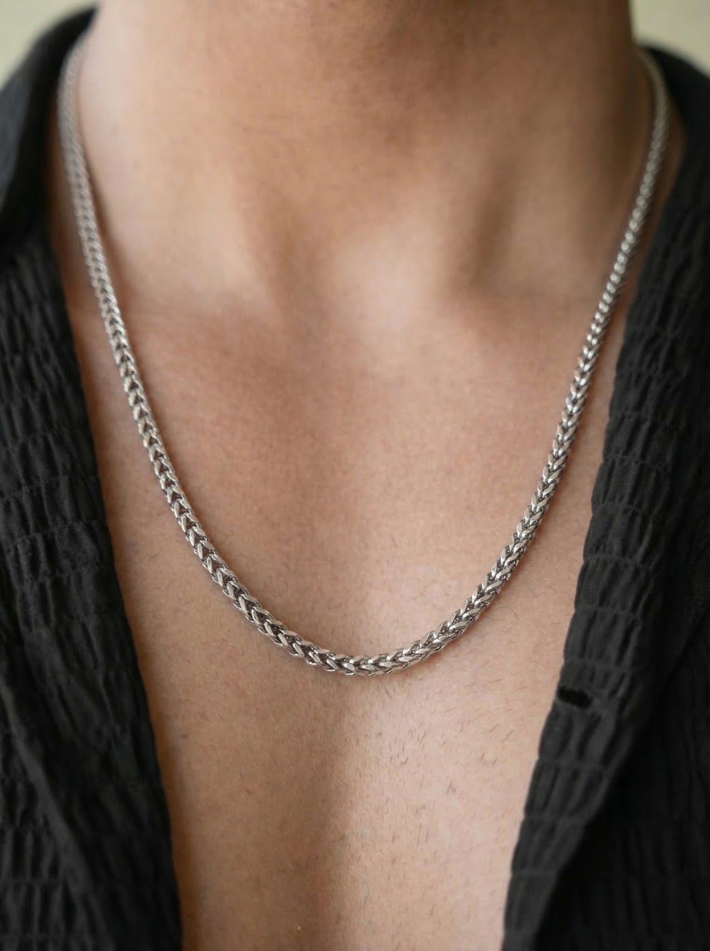 Silver Aero Flex Chain - 55 cm