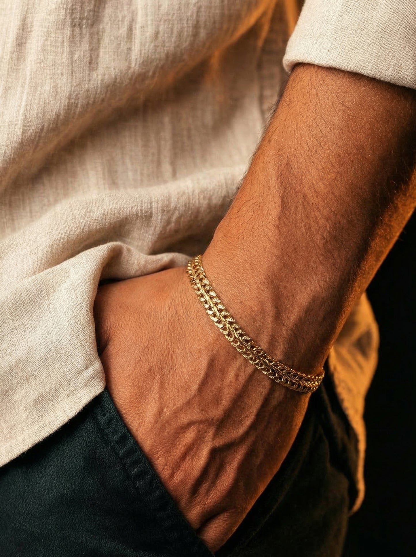 Royal Weave Gold Bracelet