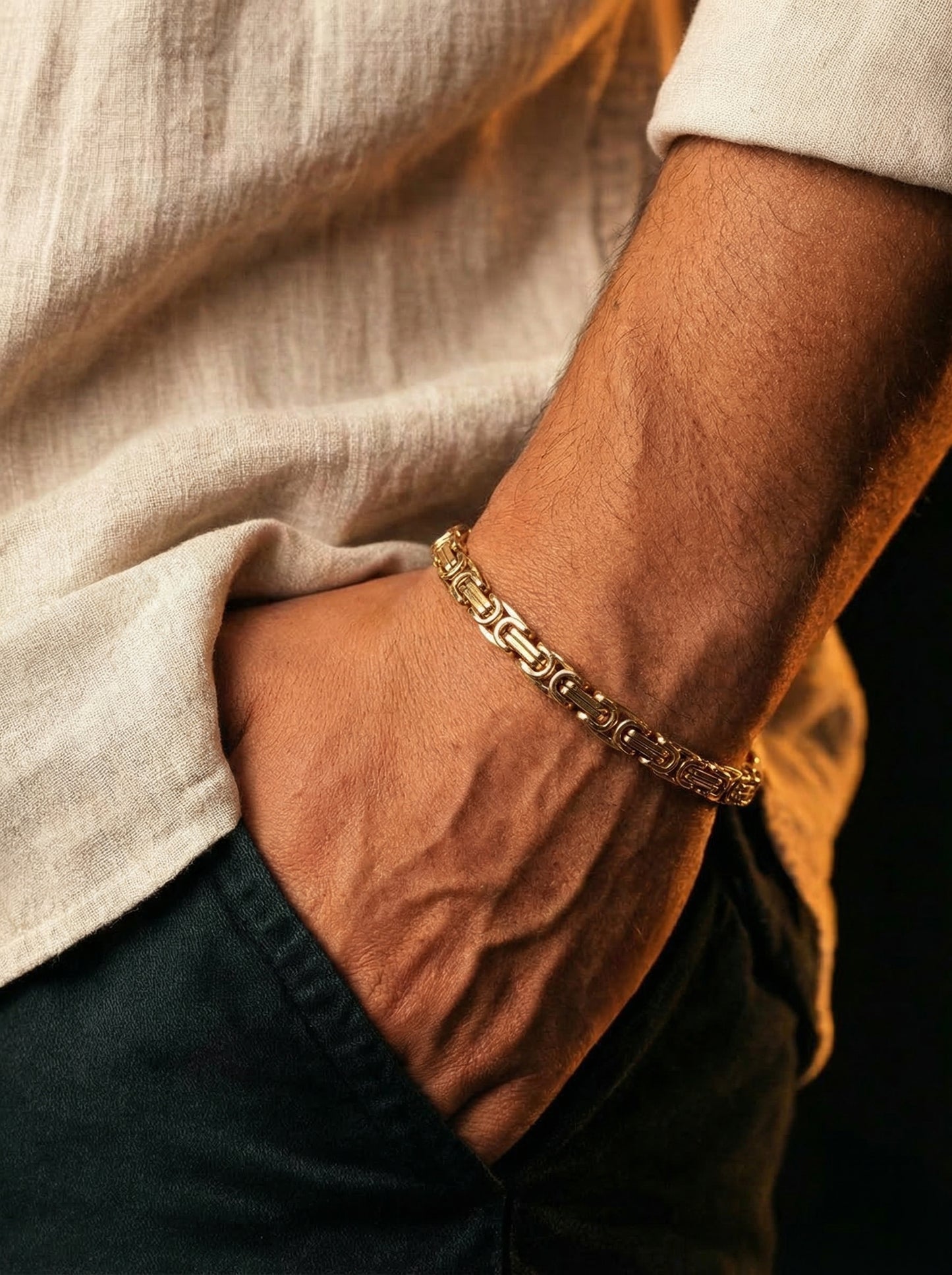 Emperor Link Gold Bracelet