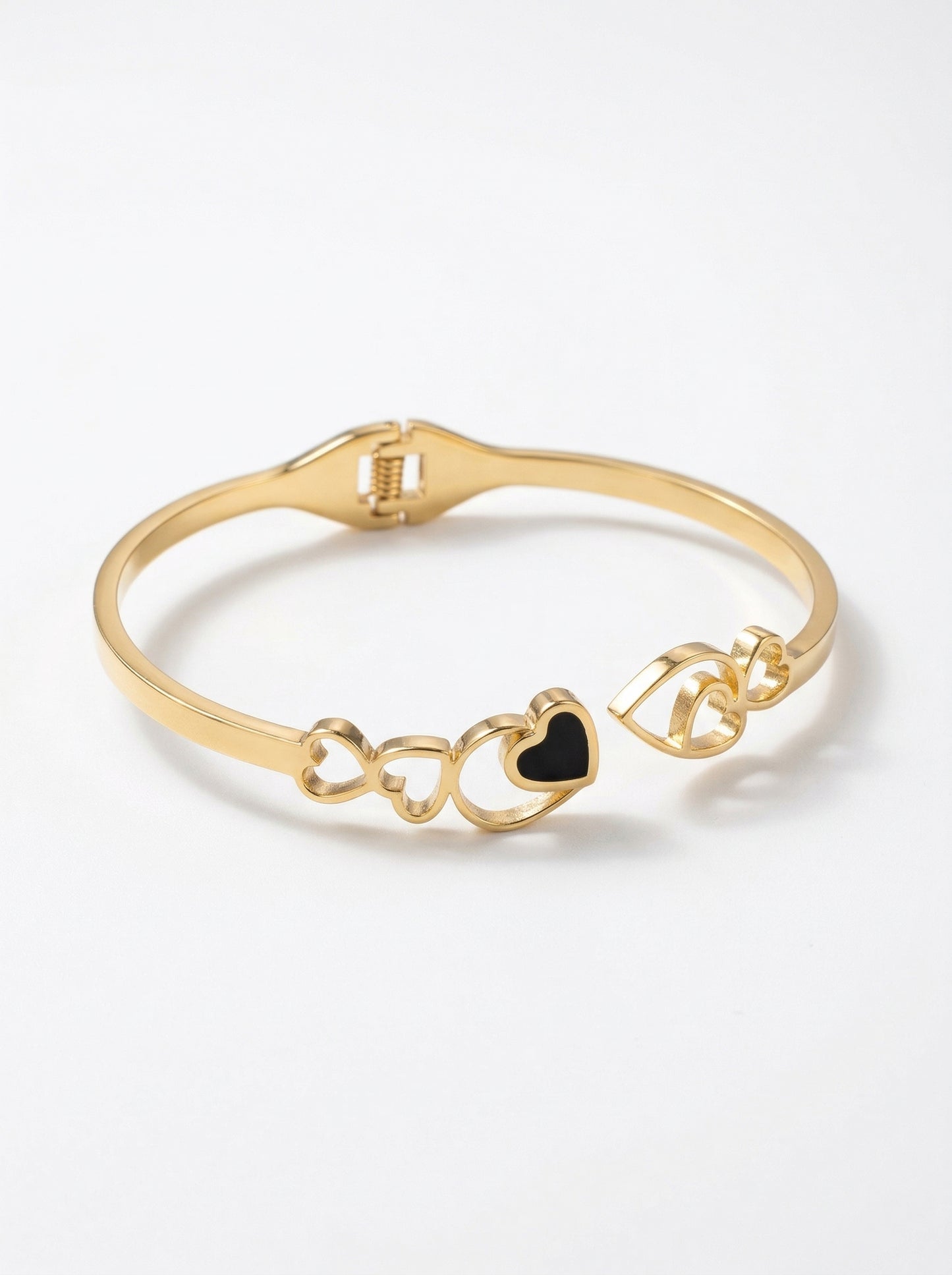 Golden Heart Charm Bracelet Kada
