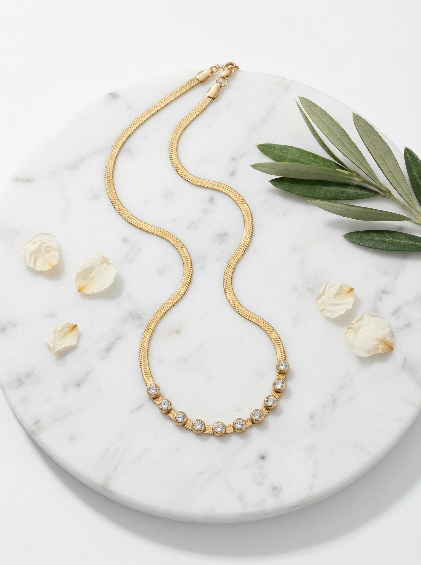 Crystal Halo Charm Necklace