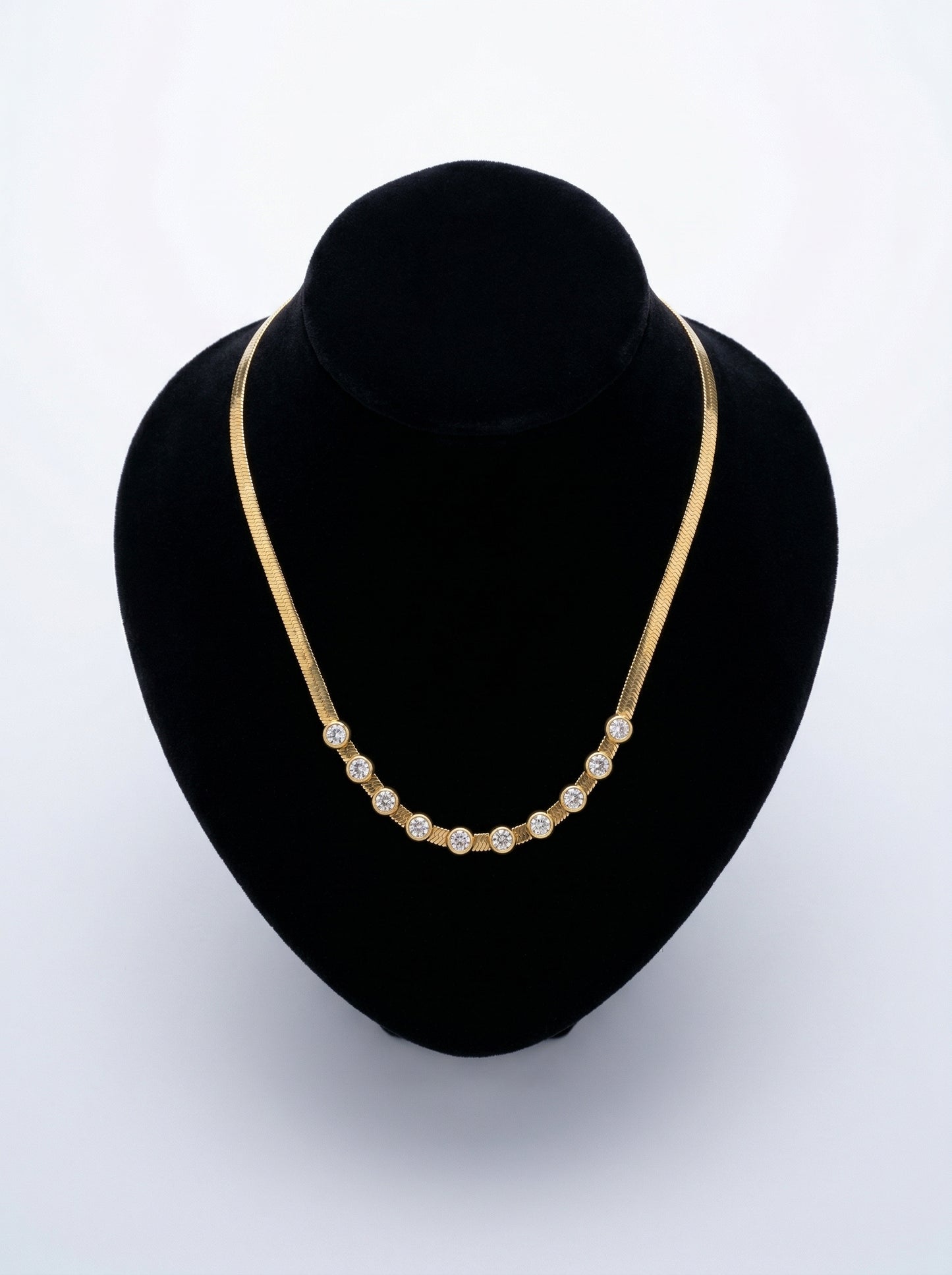 Crystal Halo Charm Necklace