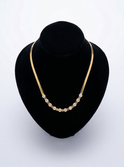 Crystal Halo Charm Necklace