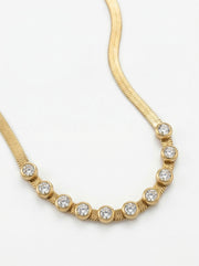 Crystal Halo Charm Necklace